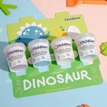 1PLASTILINA NATURAL SET  ECOCUP DINOSAUR 4 ud.