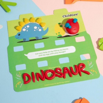 1PLASTILINA NATURAL SET  ECOCUP DINOSAUR 4 ud.