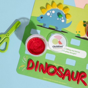 1PLASTILINA NATURAL SET  ECOCUP DINOSAUR 4 ud.