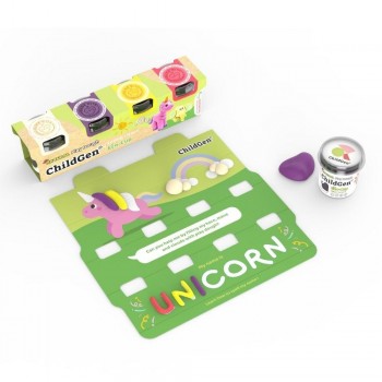 1PLASTILINA NATURAL SET  ECOCUP UNICORN 4 ud.