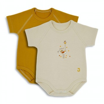 Set 2 Body MUSTARD/OSTRICH 0-36m 4 SEASON