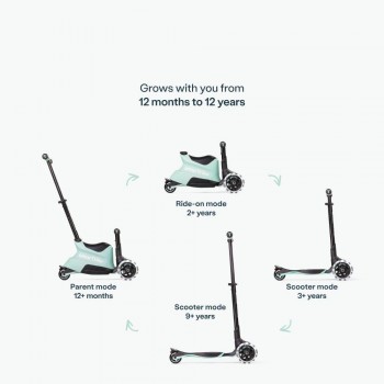 1PATINETE SMARTRIKE XTEND SCOOTER-RIDE ON SOFT MINT