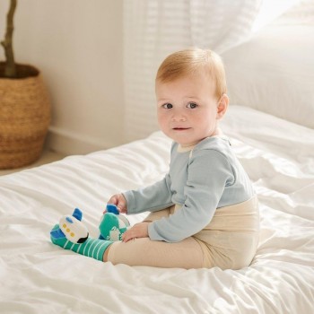 CALCETINES ESTIMULACIÓN BEBÉ ATTISOCKS AIRPLANE