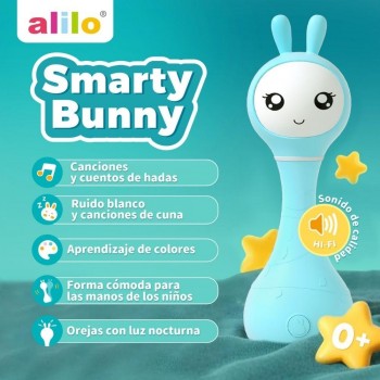 SMARTY BUNNY BLUE Sonajero interactivo - CASTELLANO