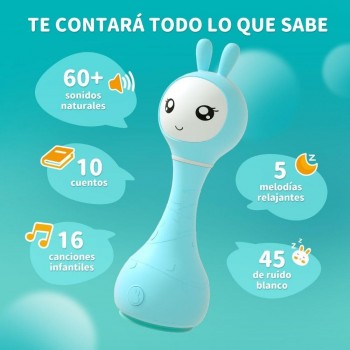 SMARTY BUNNY BLUE Sonajero interactivo - CASTELLANO