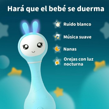 SMARTY BUNNY BLUE Sonajero interactivo - CASTELLANO