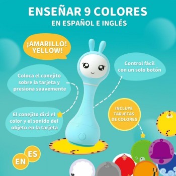 SMARTY BUNNY BLUE Sonajero interactivo - CASTELLANO