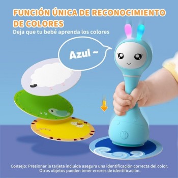 SMARTY BUNNY BLUE Sonajero interactivo - CASTELLANO