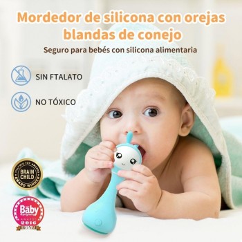 SMARTY BUNNY BLUE Sonajero interactivo - CASTELLANO