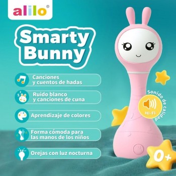 SMARTY BUNNY PINK Sonajero interactivo - CASTELLANO