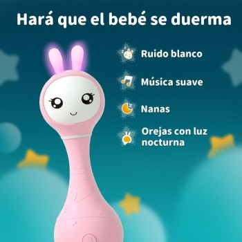 SMARTY BUNNY PINK Sonajero interactivo - CASTELLANO