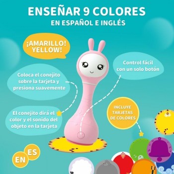 SMARTY BUNNY PINK Sonajero interactivo - CASTELLANO