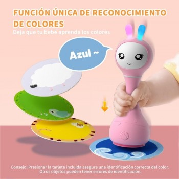 SMARTY BUNNY PINK Sonajero interactivo - CASTELLANO