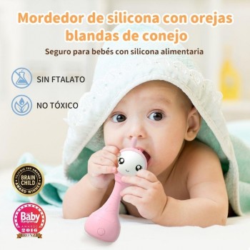 SMARTY BUNNY PINK Sonajero interactivo - CASTELLANO
