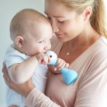 SMARTY BUNNY BLUE INTERACTIVE RATTLE - ENGLISH