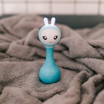 SMARTY BUNNY BLUE INTERACTIVE RATTLE - ENGLISH
