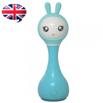 SMARTY BUNNY BLUE INTERACTIVE RATTLE - ENGLISH