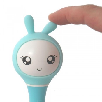 SMARTY BUNNY BLUE INTERACTIVE RATTLE - ENGLISH
