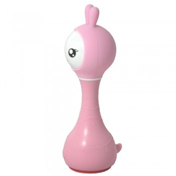 SMARTY BUNNY PINK INTERACTIVE RATTLE - ENGLISH
