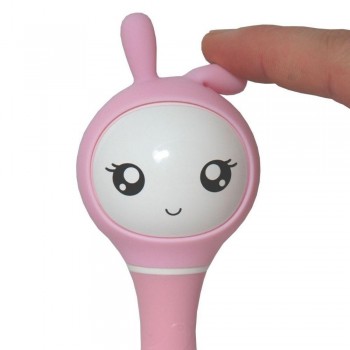 SMARTY BUNNY PINK INTERACTIVE RATTLE - ENGLISH