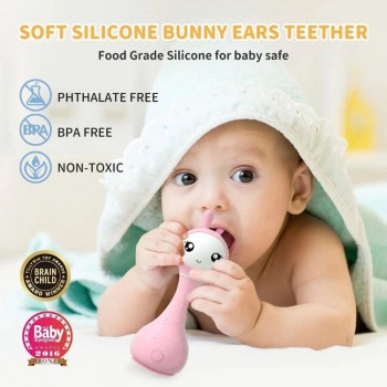 SMARTY BUNNY PINK INTERACTIVE RATTLE - ENGLISH
