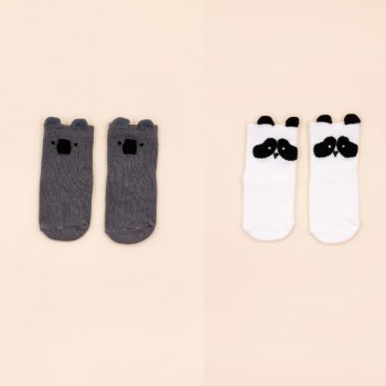 Anti-Slip Socks KOALA+PANDA (2 pares)