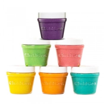 PACK 6 BOTES PLASTILINA NATURAL COLOR PASTEL (125gr.)