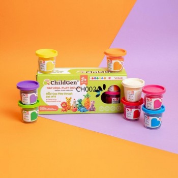 PLASTILINA NATURAL MINI CUP SET (8 botes de 65gr.)