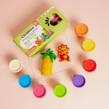 PLASTILINA NATURAL MINI CUP SET (8 botes de 65gr.)