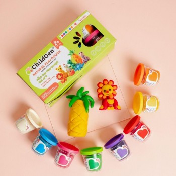 PLASTILINA NATURAL MINI CUP SET (8 botes de 65gr.)