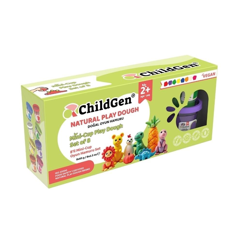 PLASTILINA NATURAL MINI CUP SET (8 x 65gr.)