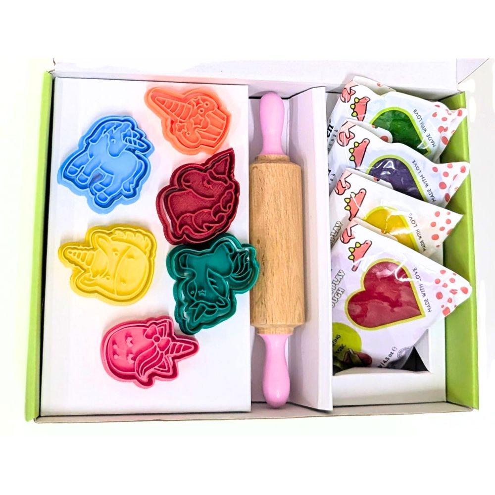 SET UNICORNIO PLASTILINA NATURAL+ ACCESORIOS