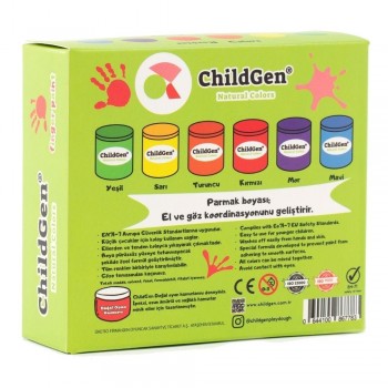 PACK 6 BOTES PINTURA DE DEDOS ORGÁNICA (50 ml.)