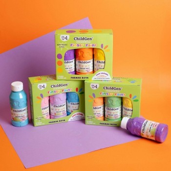 PINTURA DE DEDOS ORGÁNICA (3 botellas x 350ml.) Y-O-P