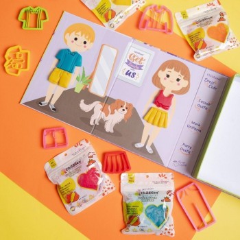 PREMIUM SET BOX PLASTILINA NATURAL- PIZZA - DRESS UP