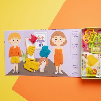 PREMIUM SET BOX PLASTILINA NATURAL- PIZZA - DRESS UP