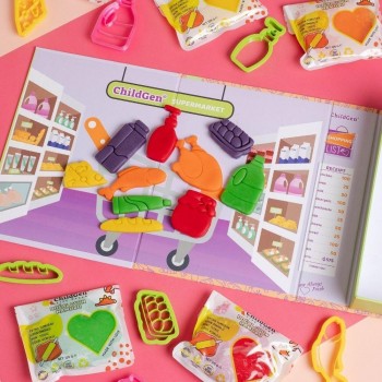 PLASTILINA NATURAL PREMIUM PLAY BOX - SUPERMARKET