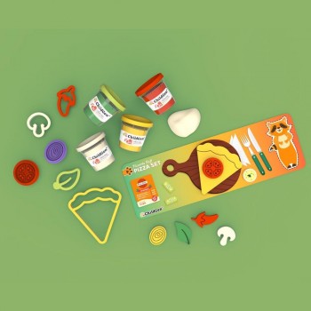 -PLASTILINA NATURAL - PAW PALS - PIZZA SET