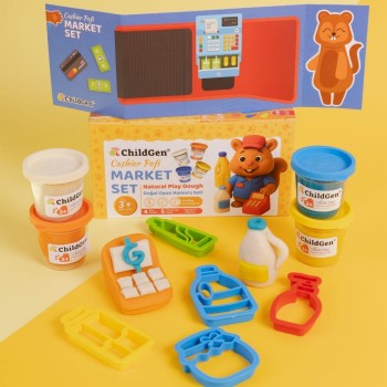 -PLASTILINA NATURAL - PAW PALS - MARKET SET