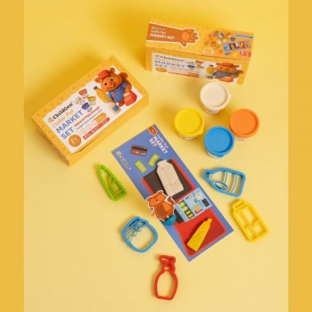 -PLASTILINA NATURAL - PAW PALS - MARKET SET