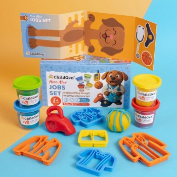 -PLASTILINA NATURAL - PAW PALS - JOBS SET