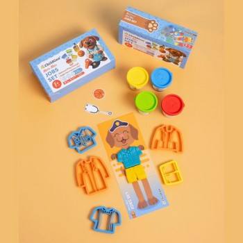 -PLASTILINA NATURAL - PAW PALS - JOBS SET