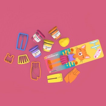 -PLASTILINA NATURAL - PAW PALS - FASHION SET