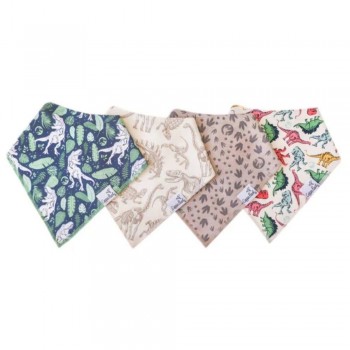 JURASSIC PARK Bandana Bib Set 4 - Baberos