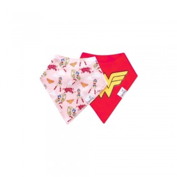 WONDER WOMAN BIB SET 2 - BABEROS