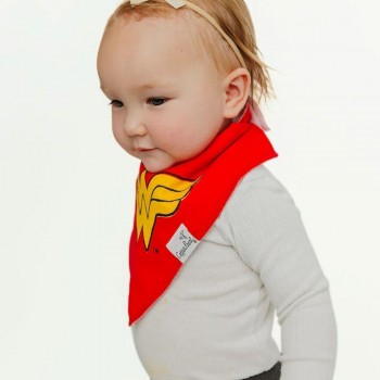 WONDER WOMAN BIB SET 2 - BABEROS