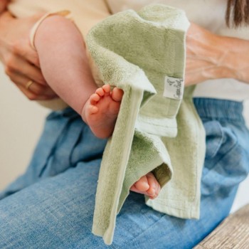 Toallas de bambú 28x28cm HAVEN Set 6 Bamboo Washcloth - Verde