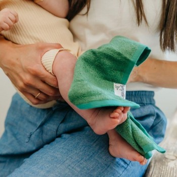 Toallas de bambú 28x28cm HAVEN Set 6 Bamboo Washcloth - Verde