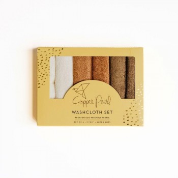 Toallas de bambú 28x28cm DUNE Set 6 Bamboo Washcloth - Beige