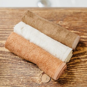 Toallas de bambú 28x28cm DUNE Set 6 Bamboo Washcloth - Beige